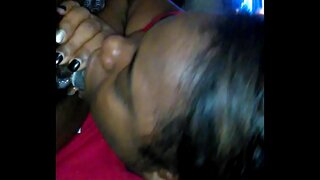 Orang negro gadis menyebalkan hitam tebal cock