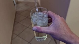 When the bitch gets a surprise മൂത്രം ഡി. and loves it