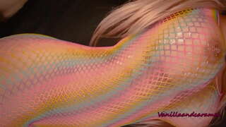 Грудастая Блондинка Шлюха Мастурбирует Өзүнүн Длинным Леденцом Карата Палочке